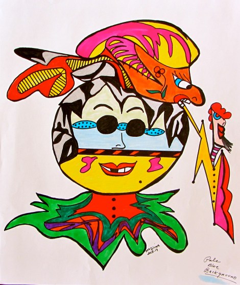 I Told You To Stay Home 18" x 24" Watercolor & Acrylic