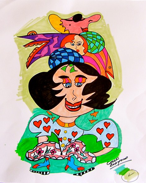 Mama Best18" x 24" Watercolor & Acrylic