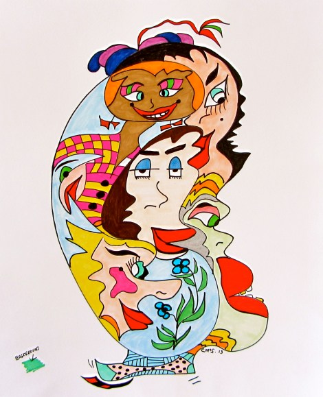 Like Eggs, Warmth Does The Trick18" x 24" Watercolor & Acrylic