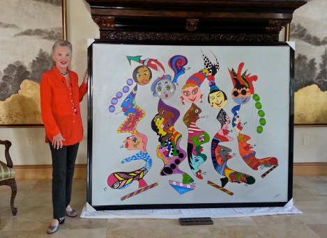 "Music Soothes"80" x 64" Oil on Canvas