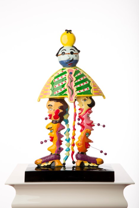 Little Umbrella Man 24" x 12" Fiberglass & Automotive Paint