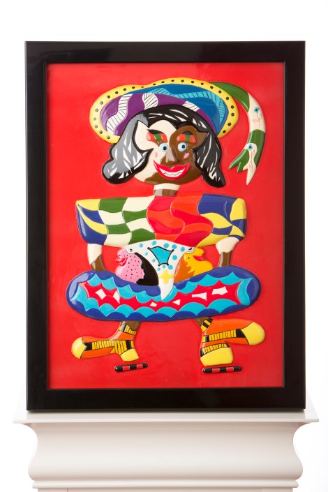 Split Personality  18" x 24" Fiberglass & Automotive Paint